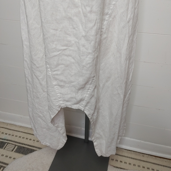 Kokomarina 100% linen white lagenlook cocoon dress S - Picture 5 of 12